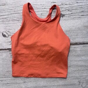 Athleta Girl Coral Racerback Sports Bra Crop Top Size 12 14